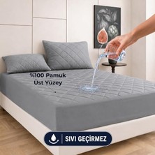 Altes Grup Sıvı Geçirmez Alez - Tek-Çift Kişilk- BEBEK-%100 Pamuk- Kapitoneli Alez- Fitted(Yatağı Saran) Yatak Koruyucu Alez Çarşaf (100X200)