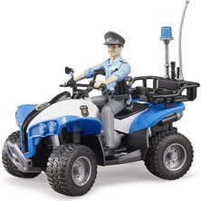 Altes Grup - Bworld Atv Polis Aracı & Bayan Polis Memuru ve Aksesuarları Ölçekli Model