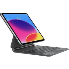 Altes Grup Ipad Pro 12.9" 2021.2022 5. 6. Nesil ile Uyumlu M1,m2 Magic Keyboard Touchpad Işıklı Klavyeli Kılıf