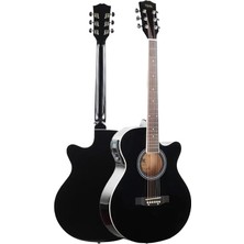 Altes Grup XC-300XBK-EQ Profesyonel Siyah Elektro Akustik Gitar 4/4 Yetişkin Üst Segment