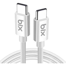 Altes Grup BX-UC02C 60W Type-C To Type-C Hızlı Şarj ve Data Kablosu 1.2 Metre Beyaz