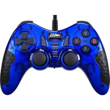 Altes Grup Çift Analoglu Kol USB Pc Bilgisayar Ps3 Oyun Kolu Gamepad Joystick (Lacivert)
