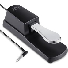 Altes Grup DSP-001 Sustain Pedal, Klavye, Piyano, Sustain Pedal, Dijital Piyano, Mıdı Klavye Için, Elektronik ve Polarite Şalterli Evrensel Amortisör Ayak Pedalı