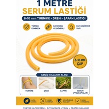 Hobialem 1 Metre Serum Lastiği, 8-10 mm Turnike Dren Lastiği, Sapan Lastiği
