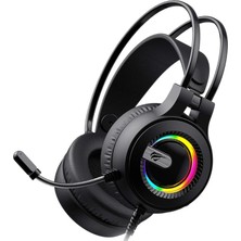 Altes Grup Gamenote H2040D Rgb Aydınlatmalı Mikrofonlu Gaming Oyuncu Kulaklığı - 3.5mm Jack + USB (Siyah)