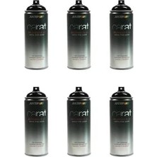 Altes Grup 6 Adet Carat RAL9005 Siyah Mat Sprey Boya 400ML