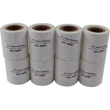 Altes Grup Termal Etiket 50MM x 30MM Ruloda 200 Li 8 Rulo Toplam 1600 Adet Phomemo M110 ile Uyumlu