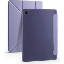 Altes Grup Galaxy Tab S6 Liteile Uyumlu SM-P620 SM-P625 2024 10.4" ile Uyumlu Kalem Bölmeli Silikon Kapak Case, Lavender