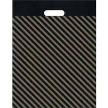 Altes Grup Takviyeli Siyah Çizgili Poşet 23X36 cm No:2 50 Adet