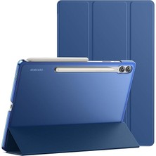 Altes Grup Galaxy Tab S10 Plus/tab S9 Plus 12.4 Inç S Pen Tutucu Yumuşak Standı Tablet Kılıfı (Lacivert)