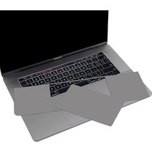 Altes Grup MacBook Pro 16 Inç Palm Koruyucu ve Trackpad Koruyucu Uyumlu A2141 2019 Avuç Içi ve Touchpad Koruma Seti Gri