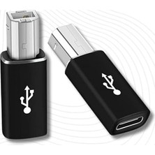 Altes Grup 1952 Type C To USB B Midi Klavye Yazıcı Printer Çevirici Dönüştürücü Adaptör Ürün Malzemesi: Alüminyum Alaşım USB C USB B, Geniş Arayüzler (LN-1952 Type C To USB B)