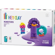 Altes Grup Clay Canavarlar - Hipster, Bigwig, Donut Seti - Çocuklar Için Hava ile Kuruyan Kil Seti - 6 Kutu Şekillendirme Aletleri ile Eğlenceli Uygulama Talimatları