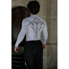 Liber Cyber Bones - Uzun Kollu Compression Tshirt