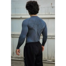 Liber Cyber Bones - Uzun Kollu Compression Tshirt