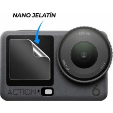 Rova Djı Osmo Action 6 Uyumlu Ekran Koruyucu Nano Jelatin Çizilmeye Dayanıklı Hd Film