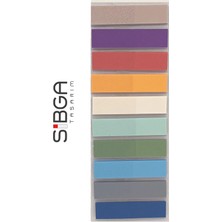 Sibga Tasarım 10 Renk 200 Yaprak Renkli Postit Sticker Yapışkanlı Not Kağıdı Post It