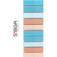 Sibga Tasarım 10 Renk 200 Yaprak Renkli Postit Sticker Yapışkanlı Not Kağıdı Post It