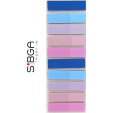 Sibga Tasarım 10 Renk 200 Yaprak Renkli Postit Sticker Yapışkanlı Not Kağıdı Post It