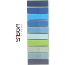 Sibga Tasarım 10 Renk 200 Yaprak Renkli Postit Sticker Yapışkanlı Not Kağıdı Post It