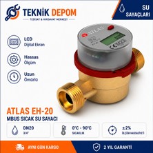Arventec Atlas EH20 Sıcak Su Sayacı 3/4 İnç DN20