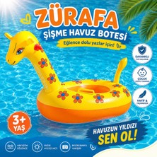 Miro Toys Zürafa Figürlü Tutacaklı Oturaklı Çocuk Deniz Simidi 0-5yaş