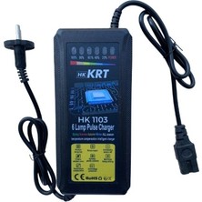 Zapex Krt HK-1103 60 Volt 20 Ah Tam Otomatik Devre Kesicili Elektrikli Bisiklet Engelli Sandalye Scooter Şarj Göstergeli Adaptör Şarj Aleti 2.8A