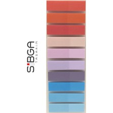 Sibga Tasarım Şeffaf Renkli Postit Post-It Post It. Kitap Ayracı Ayraç Postit Sticker Not Kağıdı 200 Yaprak