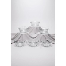 Bereketli Store Paşabahçe Frezya 6'lı Cam Bowl Kase | Çerezlik, Tatlı ve Sunum Kasesi