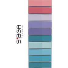Sibga Tasarım 10 Renk 200 Yaprak Renkli Postit Sticker Yapışkanlı Not Kağıdı Post It