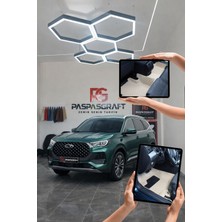 Chery Tiggo 8 Pro Max 2026 Bej-Krem Renk 8d Diamond Premium Kaymaz Deri Oto Paspas