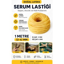 Hobialem 1 Metre (2-4) mm Doğal Lateks Serum Lastiği – Sapan, Avcılık ve Hobi Kullanımı Için Dren Lastiği