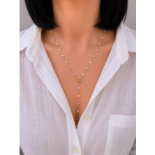 Sun Jewellery Sedef Topçuklu Y Kolye