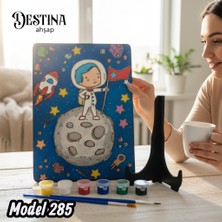 Destina Ahşap Mandala Boyama Seti-Ahşap Boyama-Model 285