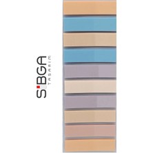 Sibga Tasarım Şeffaf Renkli Postit Post-It Post It. Kitap Ayracı Ayraç Postit Sticker Not Kağıdı 200 Yaprak