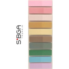 Sibga Tasarım Şeffaf Renkli Postit Post-It Post It. Kitap Ayracı Ayraç Postit Sticker Not Kağıdı 200 Yaprak