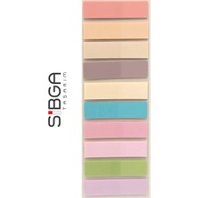 Sibga Tasarım Şeffaf Renkli Postit Post-It Post It. Kitap Ayracı Ayraç Postit Sticker Not Kağıdı 200 Yaprak