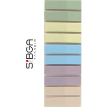 Sibga Tasarım Şeffaf Renkli Postit Post-It Post It. Kitap Ayracı Ayraç Postit Sticker Not Kağıdı 200 Yaprak