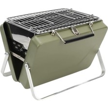 Mallart® Taşınabilir Portatif Mangal - Katlanabilir Evrensel Çanta Tipi Kömürlü Barbekü Izga
