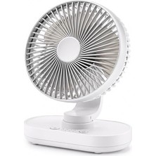 Robeve Yk Otomatik Dönebilen Şarjlı Masaüstü Vantilatör 120° Otomatik Döner – USB Type-C,
