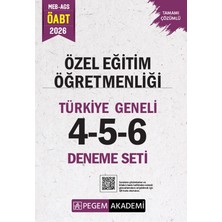 Pegem Akademi Yayıncılık 2026 MEB AGS ÖABT Özel Eğitim Öğretmenliği Tamamı Çözümlü Türkiye