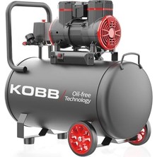 Kobb KBK50S 2.0hp 50LT 8bar Yağsız Sessiz Taşınabilir Hava Kompresörü
