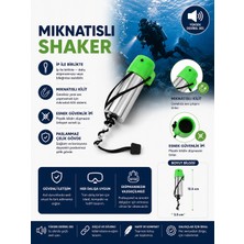 MOLYS Dalış Shaker (Çıngırak) Mıknatıslı - Yeşil - Paslanmaz Çelik