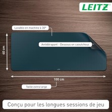 Zenwaya Store Desk Mat Xl 100X40 cm Gri