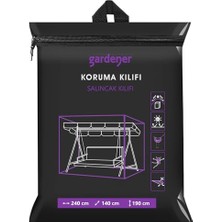 Gardener GRDC308 Salıncak Koruma Örtüsü Büyük Pe (240 cm x 140 cm x 190 Cm)