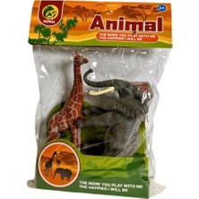 Nessi World Bma-9/10 Pvc Pakette Ikili  Vahşi Hayvanlar -Kid