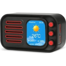 Tastech WS-501 Akıllı Hoparlör Dokunmatik Ekran App Destekli Şarjlı Kablosuz Bluetooth Bt Tf Fm Hoparlör-Siyah