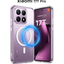 Nezih Case Mi 17T Pro Uyumlu Şeffaf Magsafe Wireless Şarj Destekli Sert Kılıf