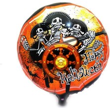 Nessi World Kuru Kafalı Korsanlar Halloween Şekilli Folyo Balon 45 cm