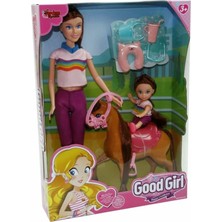 Nessi World WG-115162 Kutulu 29CM Atlı Kızı ve Anne Bebek - Vardem Oyuncak